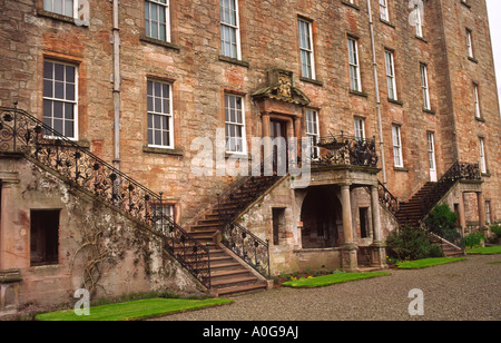 Les caractéristiques architecturales de la renaissance sur Château de Drumlanrig Ecosse Banque D'Images