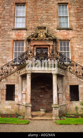 Les caractéristiques architecturales de la renaissance sur Château de Drumlanrig Scotland UK Banque D'Images