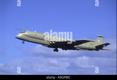 British Aerospace Nimrod MR SH2P XV250 à RAF Kinloss. Moray. 2131-182 GAV Banque D'Images