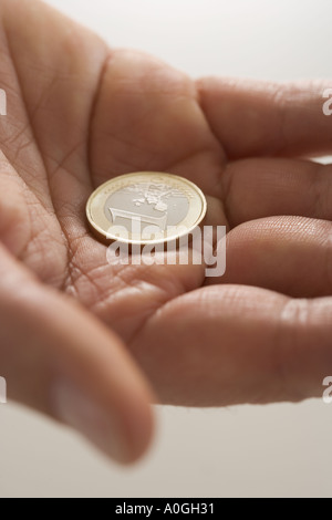 Libre de pièce en euros à Palm Banque D'Images