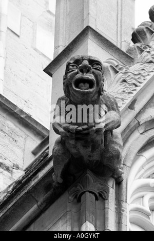 Gargoyle créature décoration sur York Minster Banque D'Images