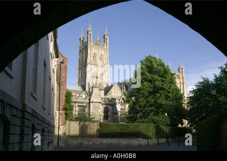 La cathédrale de Gloucester Gloucester Gloucestershire Angleterre Banque D'Images