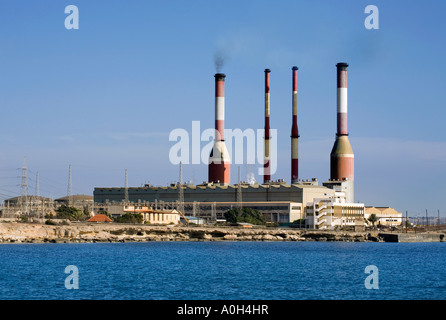 La centrale électrique de Dhekelia, LARNAKA À CHYPRE Banque D'Images