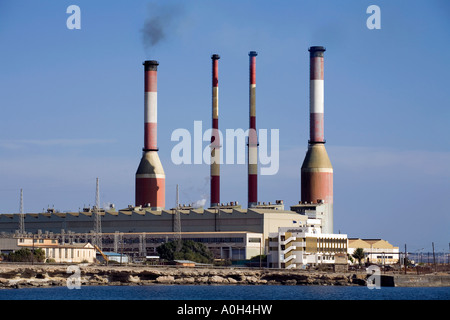 La centrale électrique de Dhekelia, LARNAKA À CHYPRE Banque D'Images