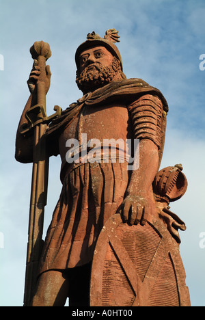 Statue de William Wallace près de Dryburgh, Scottish Borders, Scotland, UK. Banque D'Images
