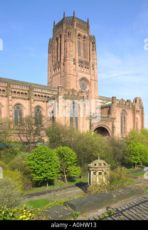 La cathédrale anglicane de Liverpool Banque D'Images