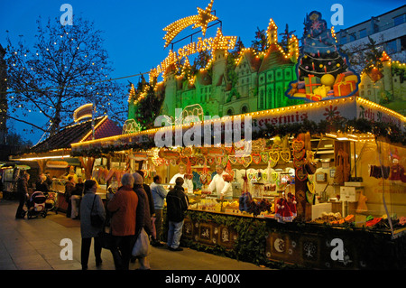 Foire de Noël, Dortmund, Rhénanie du Nord-Westphalie, Allemagne Banque D'Images