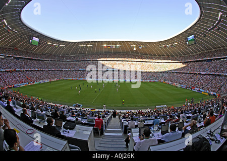 Stade de football Allianz Arena championnat du monde de football FIFA 2006, Munich, Allemagne Banque D'Images