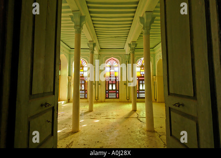 Al-Kaff Palace Isch Schaa, ville sainte de Tarim, Wadi Hadramaout, au Yémen Banque D'Images