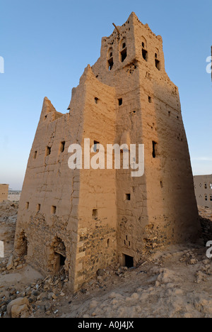 Vieille ville déserte de Marib, au Yémen Banque D'Images