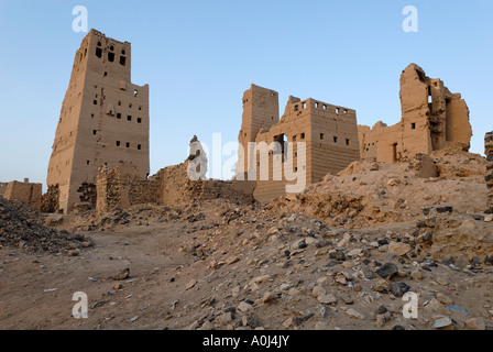 Vieille ville déserte de Marib, au Yémen Banque D'Images