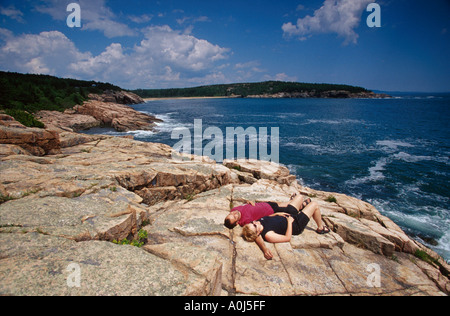 Maine,ME,Nouvelle-Angleterre,vers le bas est,Parc national Acadia,terrain fédéral,nature,paysage,campagne,préservation historique,public,loisirs,Mt.Désert Banque D'Images