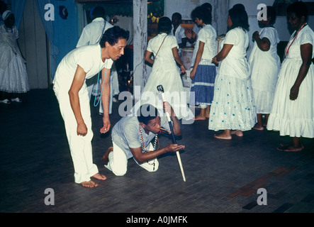 Cérémonie de candomblé, service religieux, spiritualiste, prêtre, Rio de Janeiro, Rio de Janeiro, Brésil, État de l'Amérique du Sud Banque D'Images