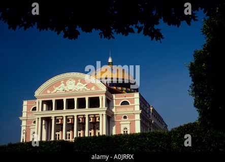 L'Opéra de Manaus, l'Opera House, le Teatro Amazonas, Manaus, l'état d'Amazonas, Brésil Banque D'Images