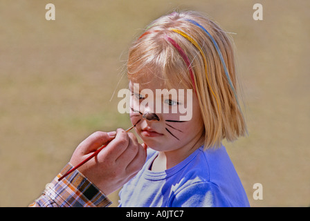 Peinture du visage Banque D'Images