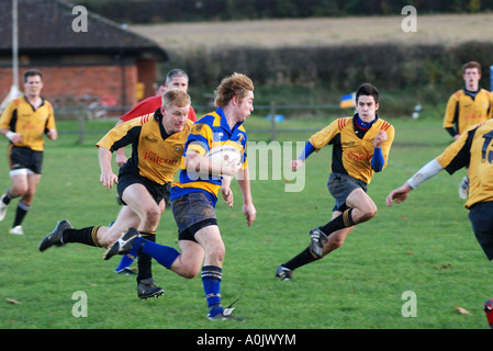 Au niveau des clubs de rugby, Leamington Spa, Warwickshire, England, UK Banque D'Images