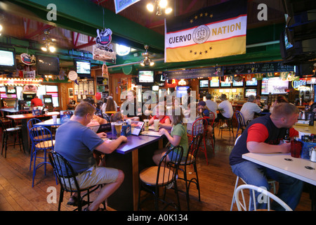 Ohio Erie County, Sandusky, The Thirsty Pony, restaurant restaurants repas café cafés, nourriture, manger, nourriture, famille parents parents enfants childre Banque D'Images