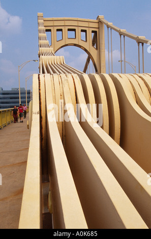 Pittsburgh Pennsylvania,Ninth Street Bridge,overpass,link,connection,construit en 1926 sur Allegheny River PA039,PA039 Banque D'Images