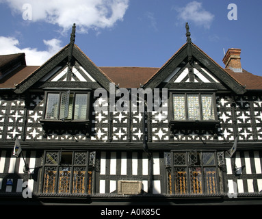 Bâtiments à ossature bois sur Shoplatch Shrewsbury Shropshire UK Banque D'Images