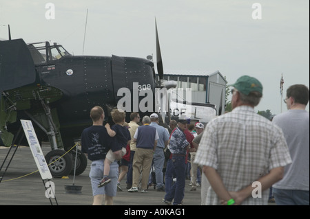 Washington Comté de Canyon Nampa Warhawk Air Museum Jours Marine A T 28 Trojan Banque D'Images