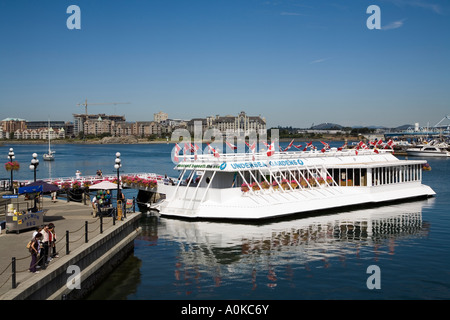 Undersea Gardens'bateau à fond de verre dans le port Victoria British Columbia Canada Banque D'Images