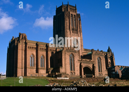La Cathédrale de Liverpool sur le Mont Saint Jacques dans le Merseyside England National Banque D'Images