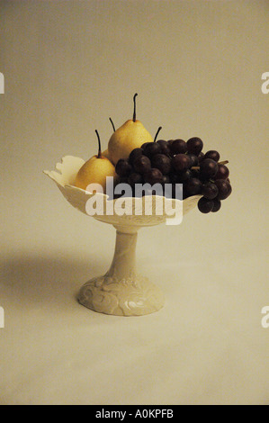 Nature morte aux poires et raisins Muscat dsca 0130 Banque D'Images