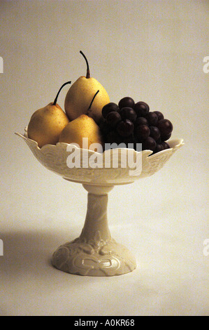 Nature morte aux poires et raisins Muscat dsca 0132 Banque D'Images