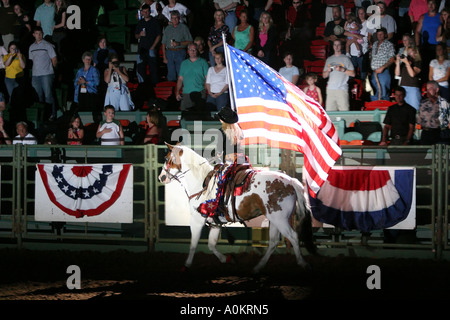 Cérémonies d'ouverture pour le Fort Worth Stockyards Rodeo Banque D'Images