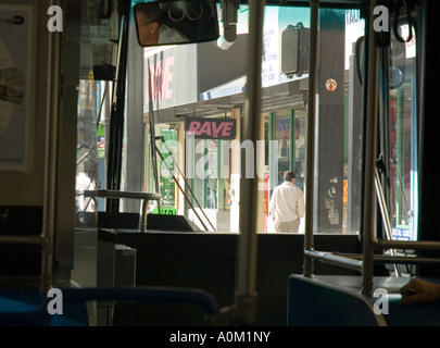 Vue depuis un bus à Miami en Floride Banque D'Images