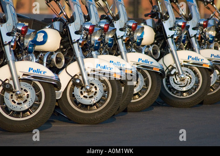 Les motos de la Police de Boston Banque D'Images