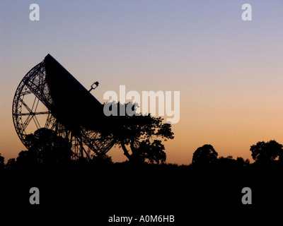 Le radiotélescope de Jodrell Bank en Angleterre Banque D'Images