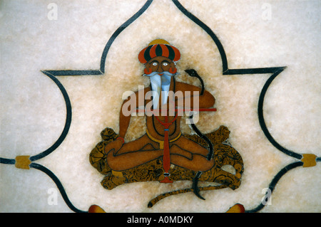 Amritsar Inde Détails sur Golden Temple pierres semi-précieuses Yogi Banque D'Images