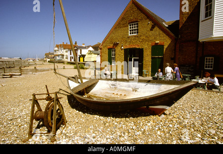 En dehors de la plage de Whitstable Kent UK restaurant oyster Banque D'Images