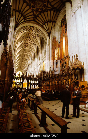 La cathédrale de Winchester Hampshire du quire Banque D'Images