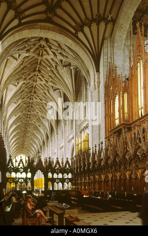 La cathédrale de Winchester Hampshire du quire Banque D'Images