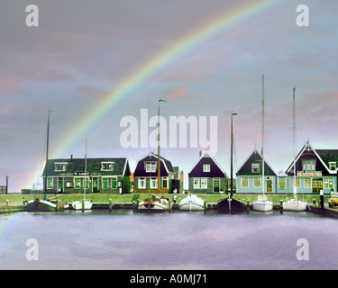 NL - Noord Holland : le port de Marken Banque D'Images