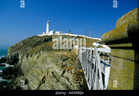 Phare de South Stack, Anglesey, Pays de Galles Banque D'Images