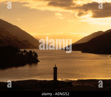 Le monument de Glenfinnan, Lochaber, Highland, Scotland, UK Banque D'Images