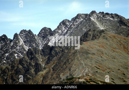 Mt Koncista, Vysoke Tatry en automne, Slovaquie Banque D'Images