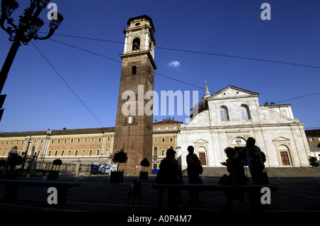 Le Turin Duome di San Giovanni Battista la cathédrale où le saint suaire de Turin est installé Banque D'Images