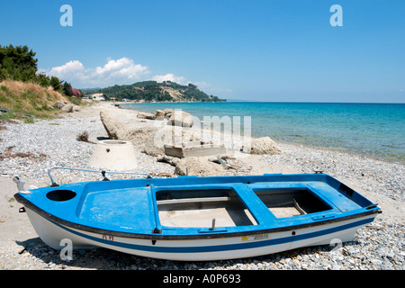 Plage, Possidi, péninsule de Kassandra, Halkidiki, Grèce Banque D'Images