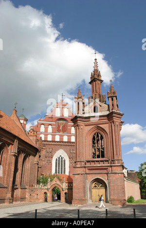 Église St Annes à Vilnius Lituanie Banque D'Images