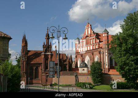 Église St Annes à Vilnius Lituanie Banque D'Images