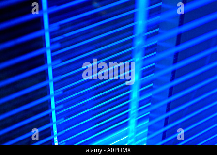 Ce graphique coloré bleu résumé des motifs de ligne linéaire Banque D'Images