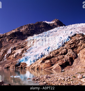La langue de l'Vowell Glacier à Ice Lake dans le Purcell dans le parc provincial de Bugaboo dans British Columbia Canada Banque D'Images