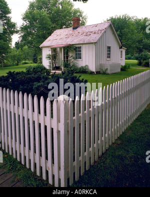 Naissance Hoover Cottage dans Site Historique National Herbert Hoover bras ouest de l'Iowa Banque D'Images