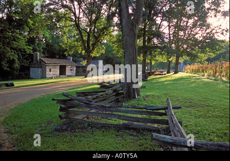 Nouvelles de Lincolns Salem State Historic Site Petersburg Illinois Abraham Lincoln avait son bureau à New Salem Banque D'Images