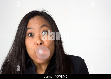 Portrait Asian American Woman Banque D'Images