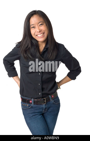 Portrait Asian American Woman Banque D'Images